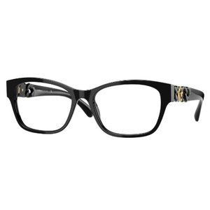 Authentic Versace Eyeglasses VE3306 GB1 Full Rim Black Frames 52MM RX-ABLE